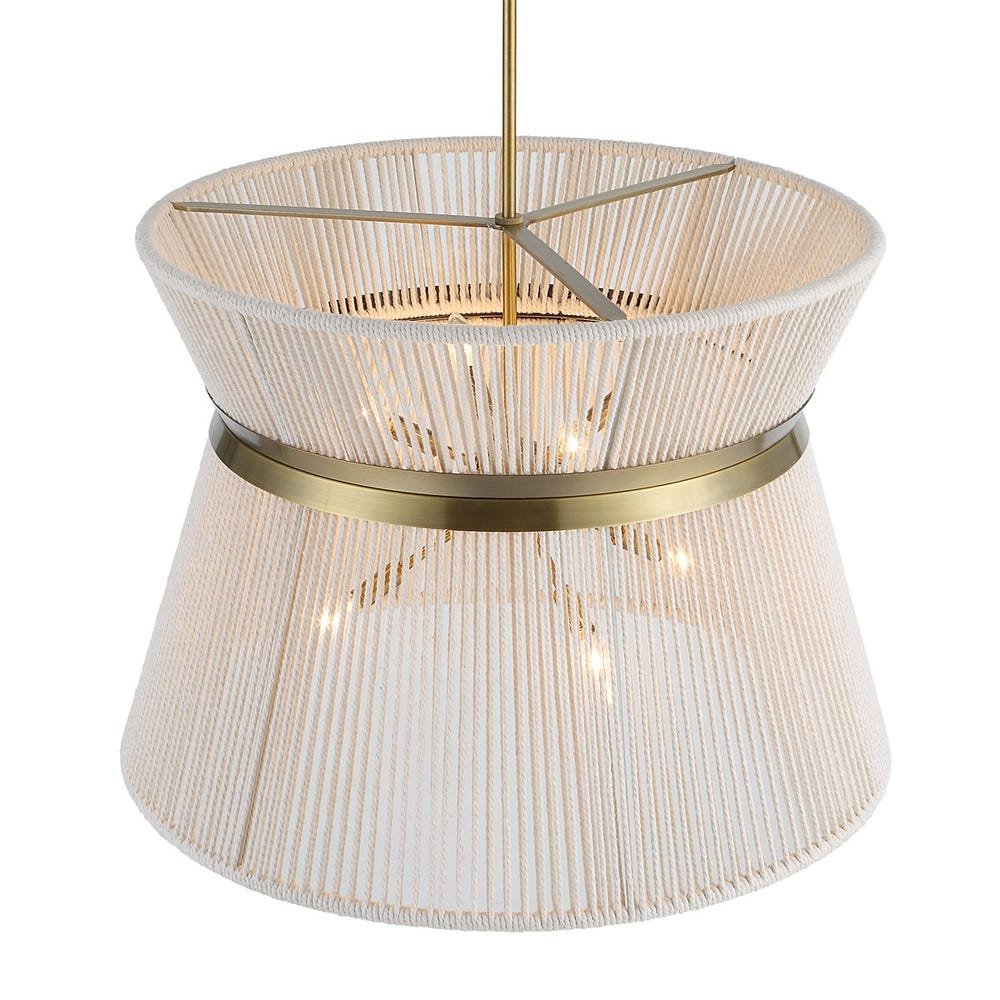 Highly Strung, 8 Lt Round Pendant - White