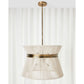Highly Strung, 8 Lt Round Pendant - White