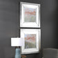 Dusty Blush & Olive Framed Prints, Set of 2