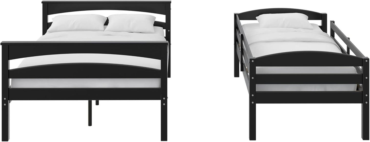 BRADY TWIN OVER FULL WOOD BUNK BED FRAME