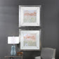 Dusty Blush & Olive Framed Prints, Set of 2
