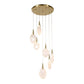 Deluge, 7 Lt LED Round Pendant