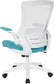 Office Star White Screen Back & Turquoise  Manager's Chair