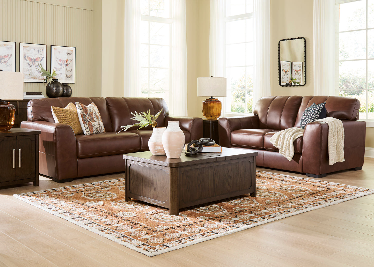 Mossano Canyon Sofa and Loveseat