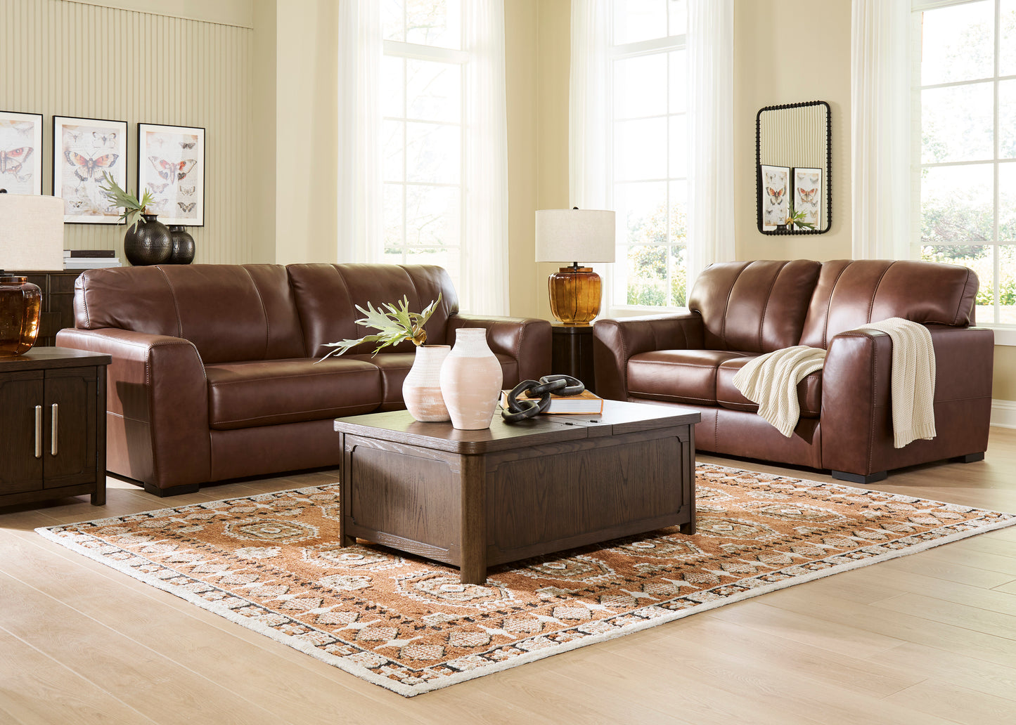 Mossano Canyon Sofa and Loveseat