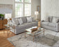 Ivory Brook Sofa and Loveseat