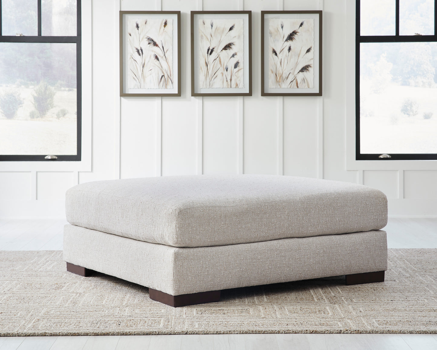Cavella 5-Piece Sectional With Oversized Ottoman