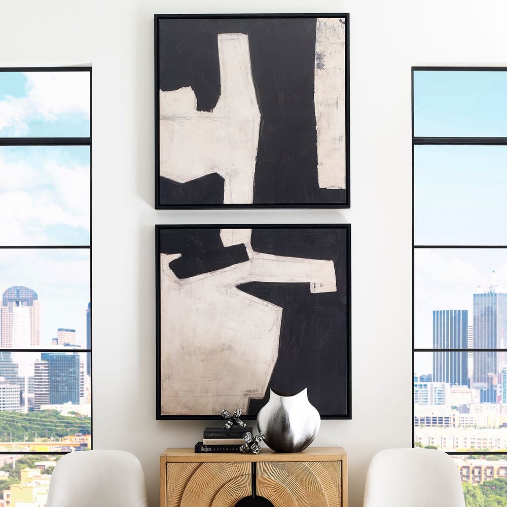 TRANSFORMATION FRAMED CANVASES S/2