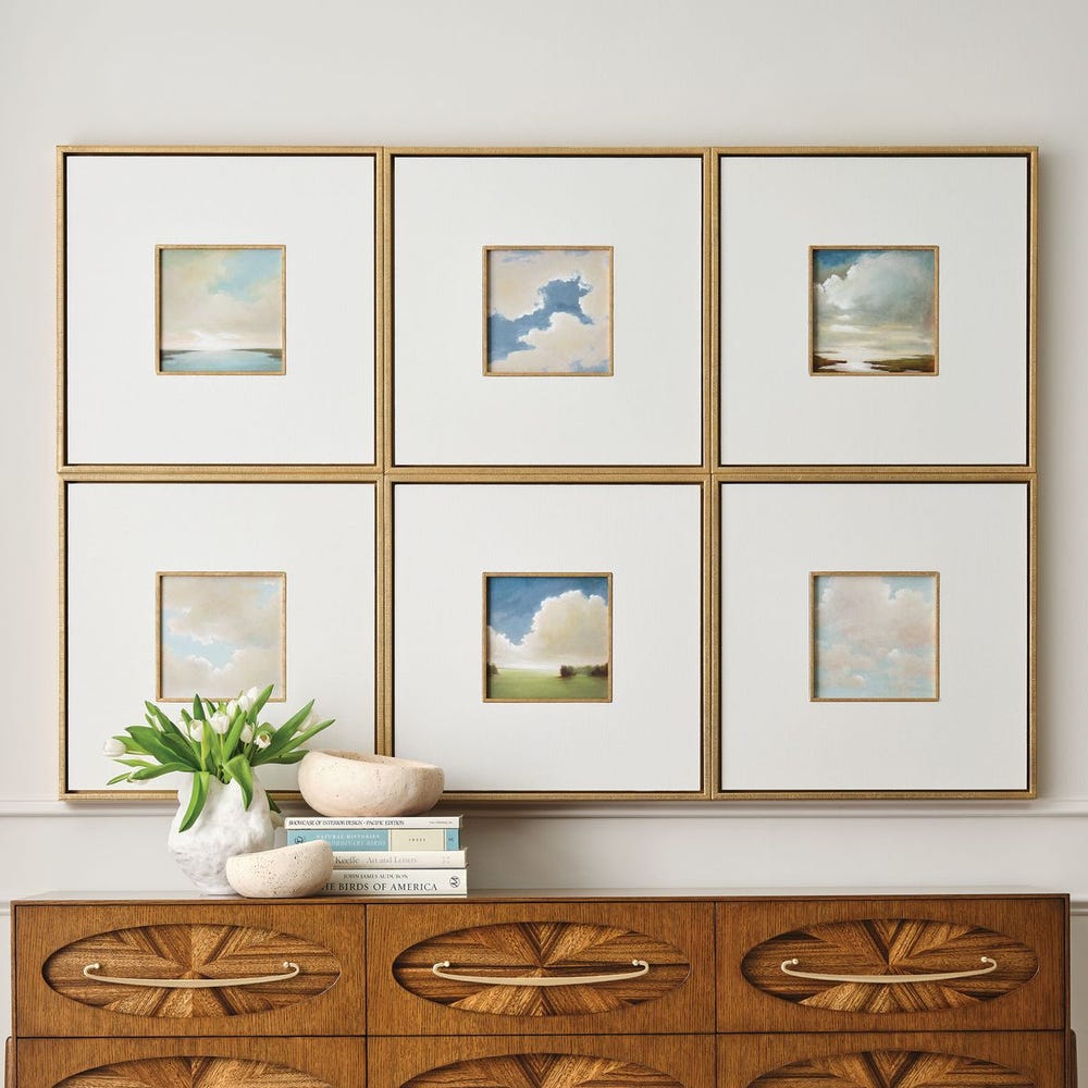CUMULATION FRAMED CANVASES SET OF 6