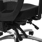 Office Star Products ProGrid High-Back Ergonomic Office Chair, Black Mesh back and Dillion Leather seat with 275 lb Weight Capacity