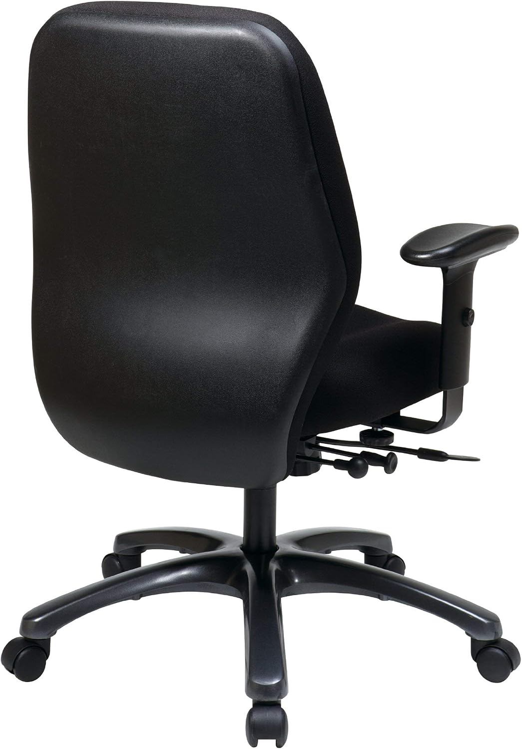 Dillon Blk S/B Synchro Leather Chair