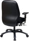 Dillon Blk S/B Synchro Leather Chair
