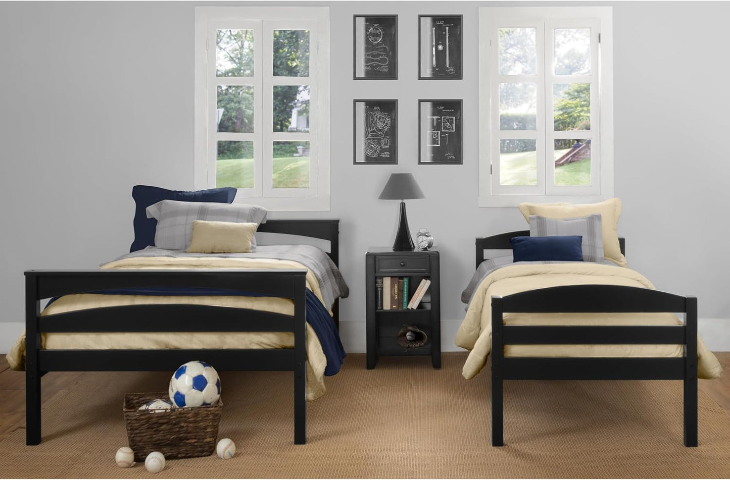 BRADY TWIN OVER FULL WOOD BUNK BED FRAME