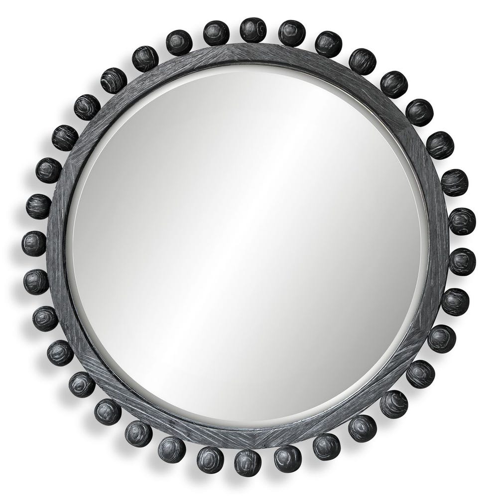Brianza Round Mirror - 50 Ebony