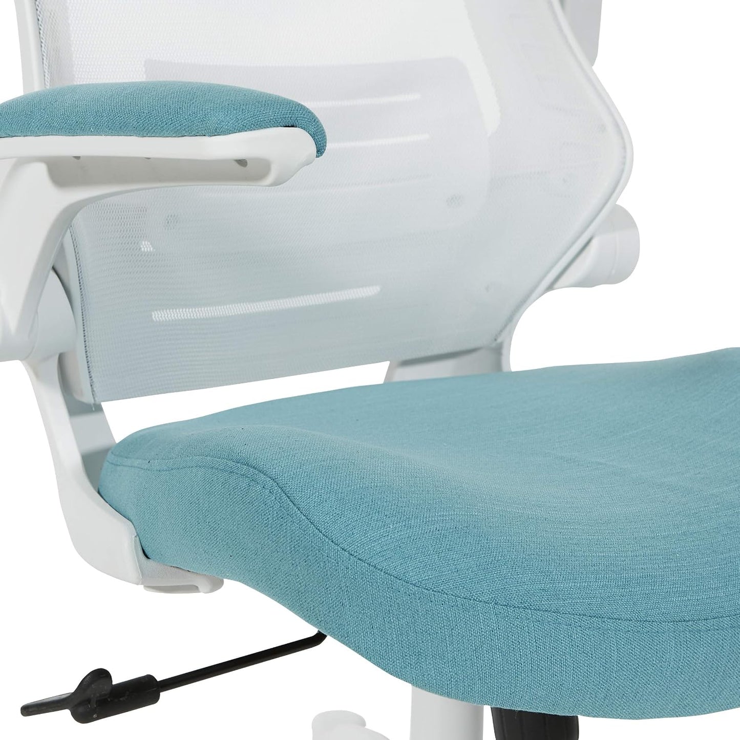 Office Star White Screen Back & Turquoise  Manager's Chair