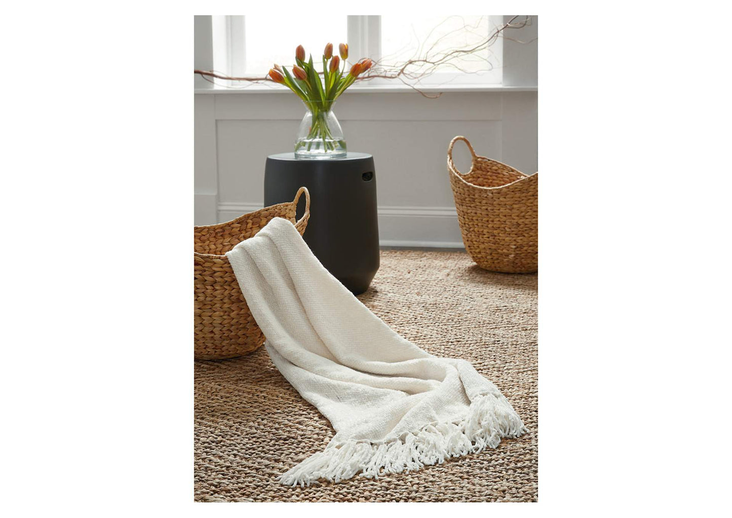 Tamish cream Throw