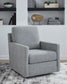 Freybourne Pewter Next-Gen Nuvella Swivel Accent Chair