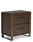Zumbado Two Drawer Night Stand