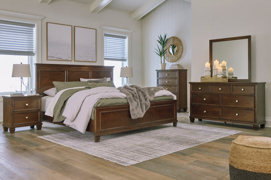 Danabrin King Bedroom Package (Bedframe,Dresser With Mirror and 2 Nightstand