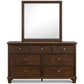 Danabrin Queen Bedroom Package (Bedframe, Dresser with Mirror and 2 Nightstand)
