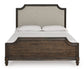 Veramond Queen Bedroom Package with Mirrored Dresser and  1 Nightstand