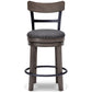 Caitbrook UPH Swivel Counter Barstool (1/CN)