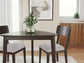 Dantenton Triangle Dining and 2 Chairs