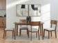 Lyncott Dining Room Table Set with 4 Chairs