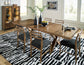 Steenlage Brown Dining Table and 6 Chairs