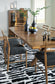 Steenlage Brown Dining Table and 6 Chairs