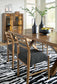 Steenlage Brown Dining Table and 8 Chairs