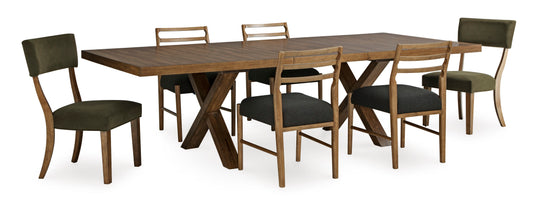 Steenlage Brown Dining Table  6 Seater