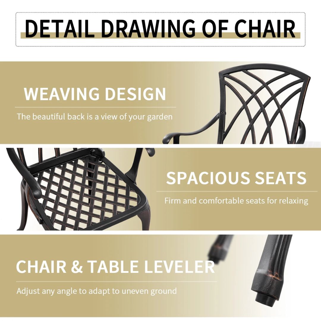 HARRIET 3PC BISTRO SET