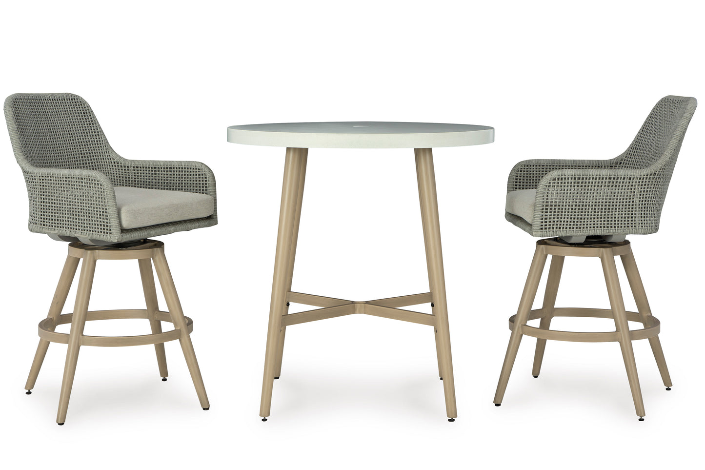Seton Creek Round Bar Table W/UMB Port Table Set