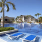 OMEGA WHITE & BLUE SUNLOUNGER