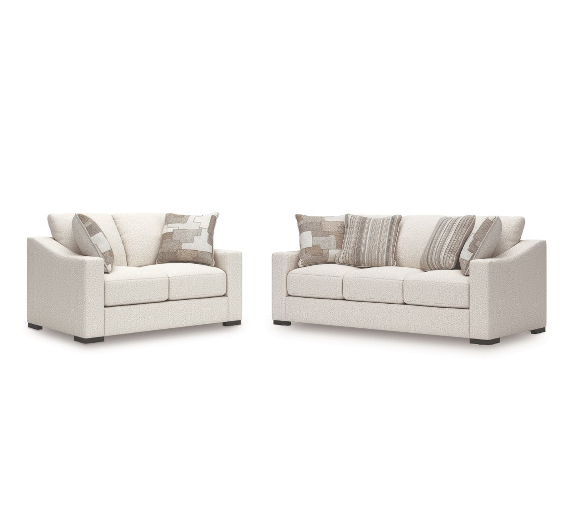 Tildan Stucco Loveseat and Sofa Set