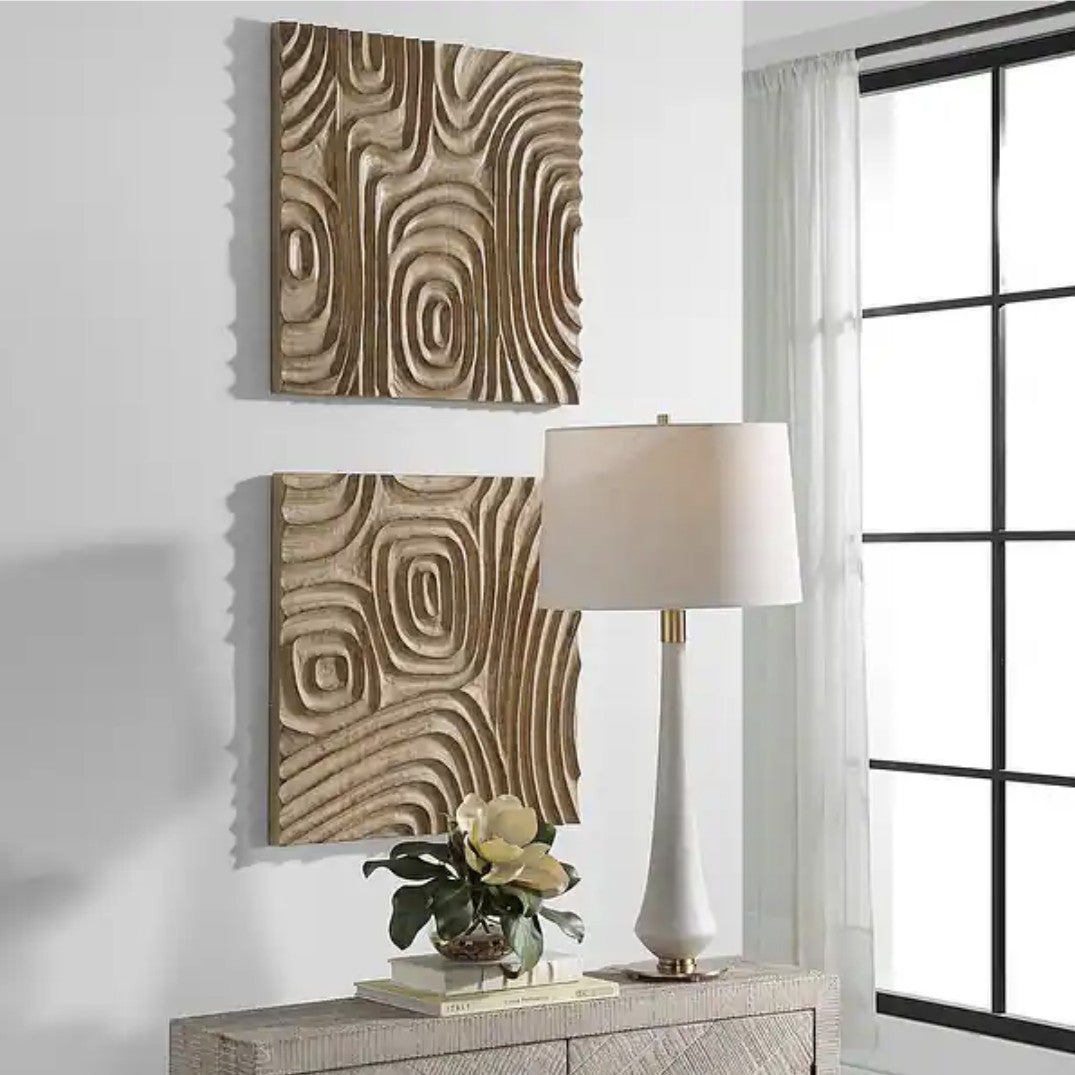 Channels Wood Wall Decor Set of 2