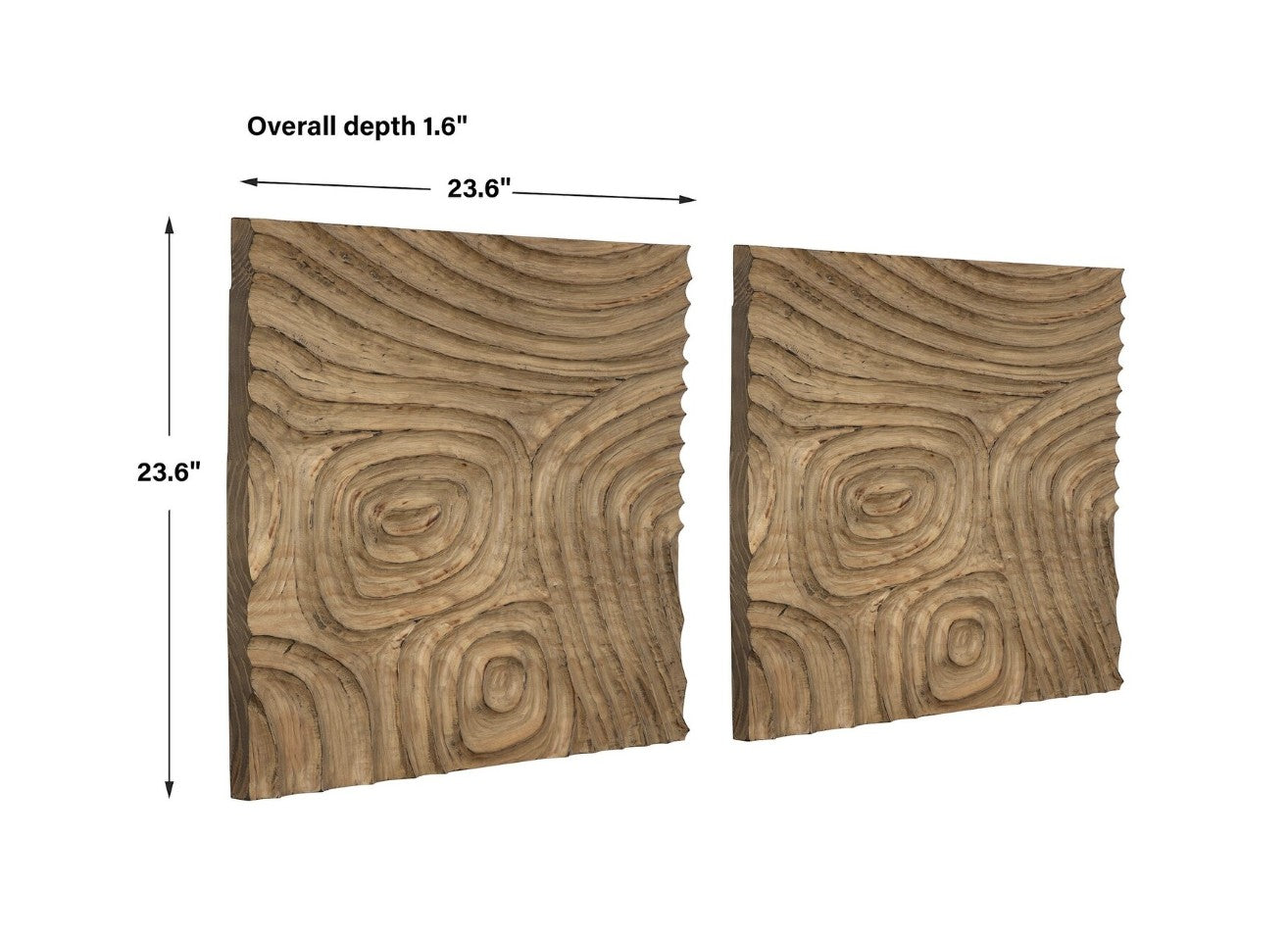 Channels Wood Wall Decor Set of 2