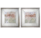 Dusty Blush & Olive Framed Prints, Set of 2