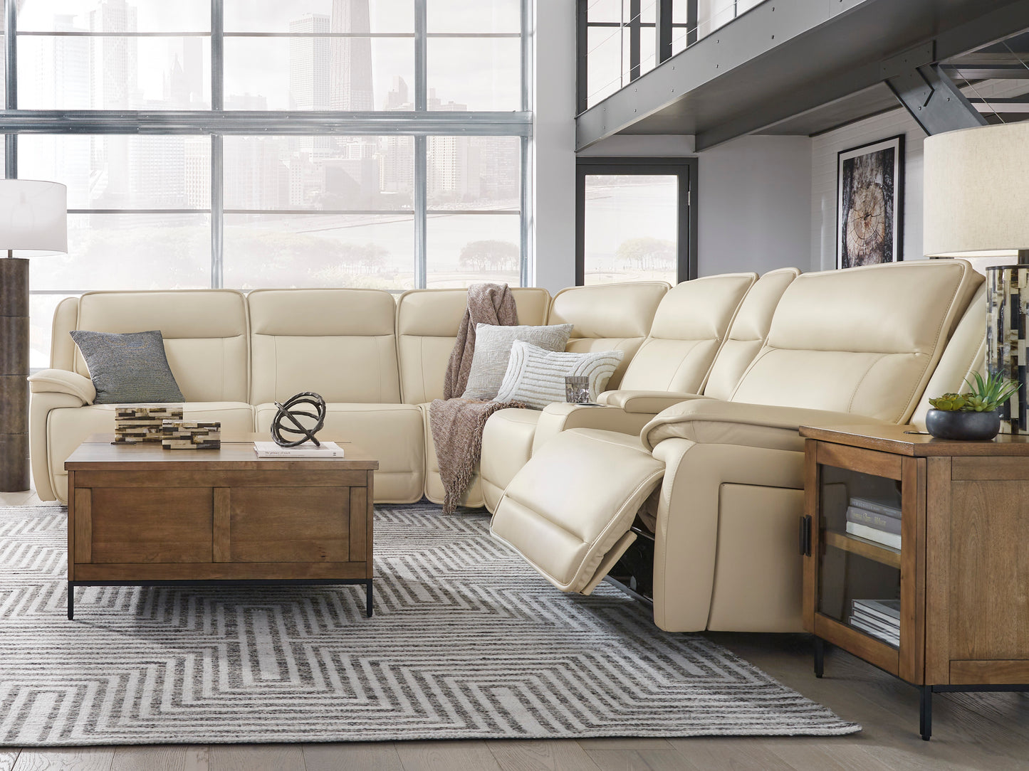 Double Deal 6-Piece Power Reclining Sectional