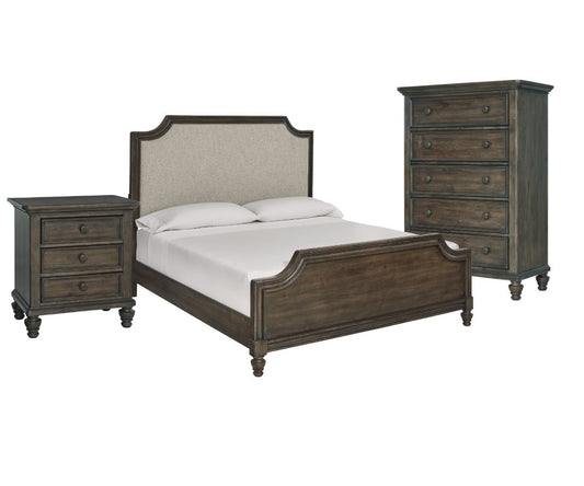 Veramond Queen Bedroom Package with Chest and Nightstand