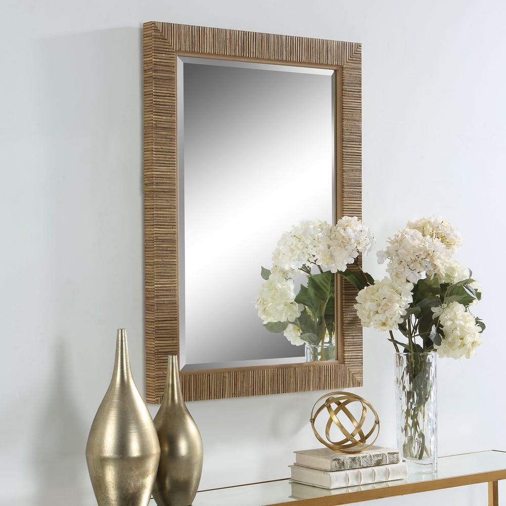 Rattan Mirror