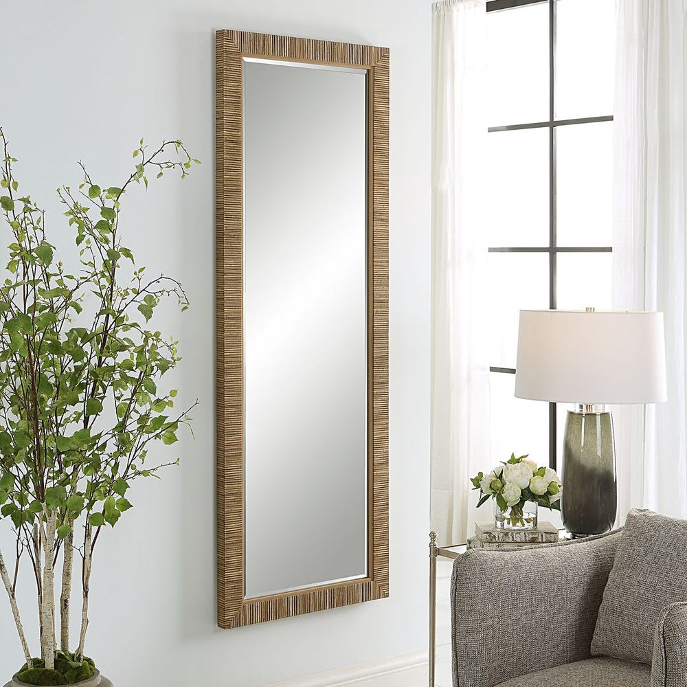 Rattan Coastal Mirror