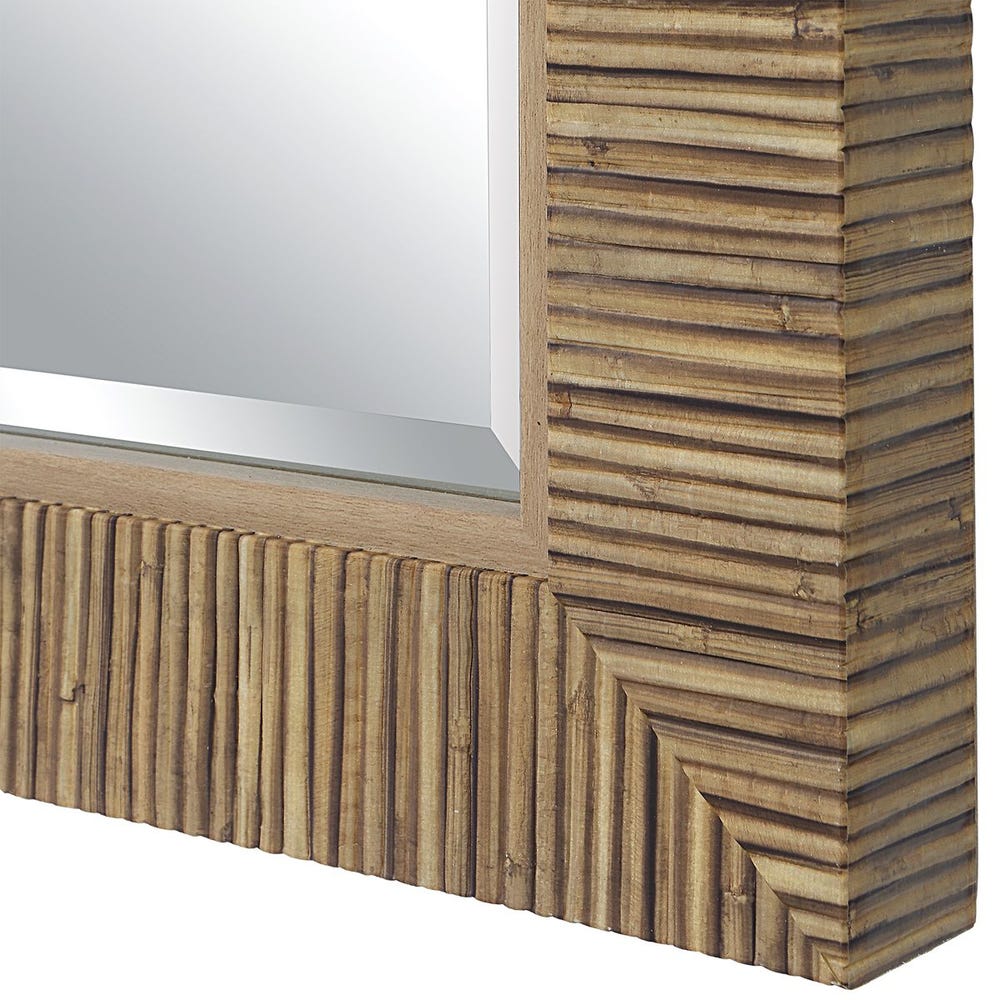 Rattan Coastal Mirror