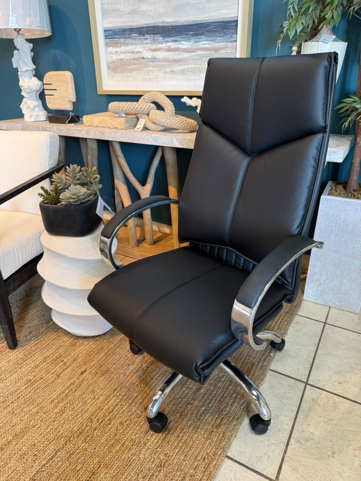 Deluxe High Back Executive Dillon Leather Office Chair