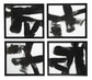 Doro Black/White set of 4 Wall Art