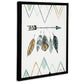 Adaley Teal/White/Gray Wall Art