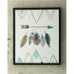Adaley Teal/White/Gray Wall Art