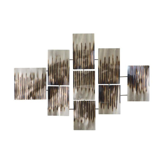 Oeneus Silver/Brown/Gold Finish wall art