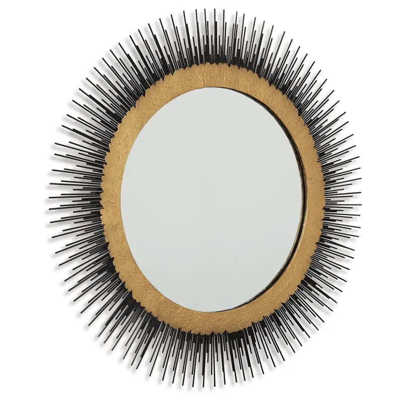 Elodie Black/Gold Finish Accent Mirror